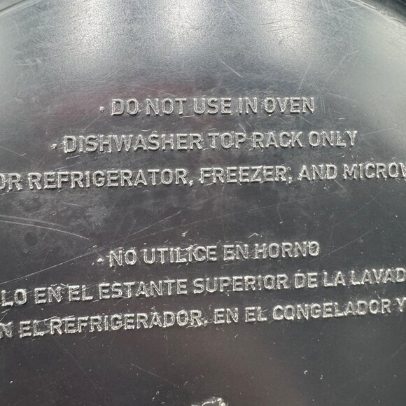 PYREX 4 Cup HALLOWEEN Storage Bowl three rows of ghost black lid - Picture 10 of 15